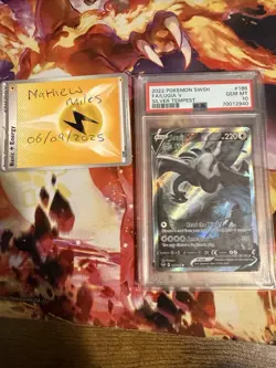 Lugia v 186/195 Alt Art Ultra Rare Holo Pokemon Card PSA 10 Gem Mint - Image 1