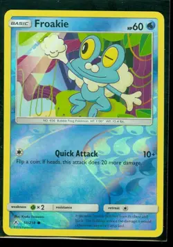 POKEMON CARD FROAKIE REVERSE HOLO 51/214 NO 656 BUBBLE FROG POKEMON TCG CCG - Image 1