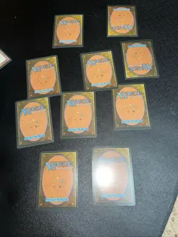 1995 Magic The Gathering Ice Age Snow-Covered Plains X 10 cards in a bundle - Image 4