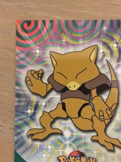 Abra Pokemon Card Topps #63 TV Animation Edition Series Black Logo - Image 3
