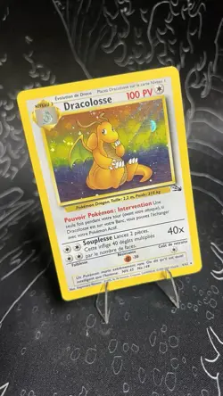 Pokemon Dragonite 4/62 Fossil Holo Rare French 100 HP Unlimited Card - Image 5