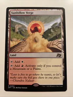 Sunbillow Verge Aetherdrift Regular Card 264 Rare NM Condition MTG - Image 1