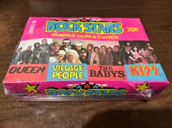 1979 ROCK STARS Donruss Trading Card Box Of 36 Wax Packs Sealed #SG-90 - Image 1