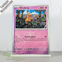 Pokemon TCG Card - Girafarig 83/167 Common | Twilight Masquerade (2024) TWM - Image 1
