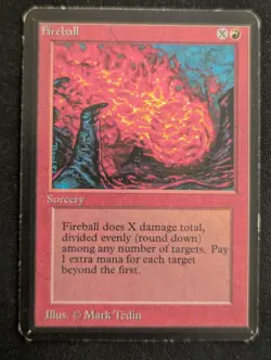 Fireball - Alpha - LP - MTG - Magic The Gathering - Red - Sorcery - Image 1