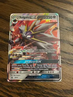 Pokemon Solgaleo GX SM16 Black Star Promo Ultra Rare Holo - LP - Image 1