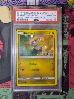 2017 Jangmo-o Promo Toys R US Stamped Holo Cosmo 75/111 S&M Pokemon TCG POP 5! - Image 1