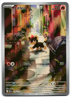 Litleo 139/132 - 🌊 Mega Evolution Illustration Rare Pokemon TCG 🖤 - NM - Image 1