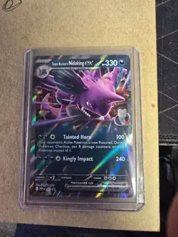 Pokemon TCG : Team Rocket's Nidoking EX SVP 217 Black Star Promo - Image 3