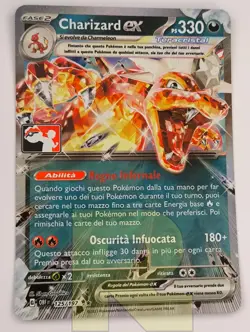 Charizard EX ® League Promo OBF 125/197 ® Rara Holo Foil ® Pokemon ® Italiano - Image 1