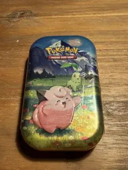 Pokemon Ascended Heroes Mini Tin Clefairy & Chikorita New Sealed - Image 1