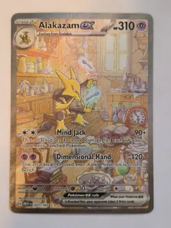 Pokemon TCG Alakazam EX 151 Special Illustration Rare 201/165 Near Mint - Image 1