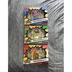 Pokemon TCG Mega Evolution Ascended Heroes Box Promo Feraligatr Meganium Emboar - Image 1
