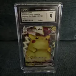 CGC MINT 9 Pikachu VMAX 031/100 Pokemon 2020 Japanese Amazing Volt Tackle - Image 1