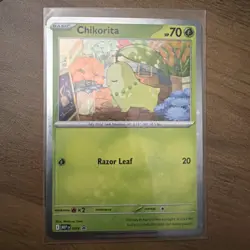 Chikorita MEP 069 - NM Pokemon Mega Evolution Perfect Order Holo Promo - Image 1