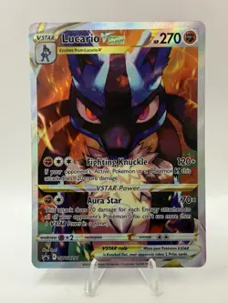 Pokemon TCG - Lucario VSTAR SWSH291 Black Star Promo Crown Zenith NM - Image 1