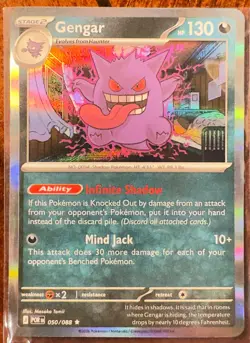 Pokemon Gengar 050/088 Holo Rare Perfect Order NM - Image 1