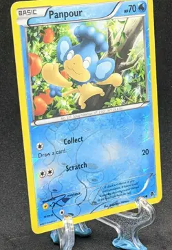 Pokemon Emerging Powers Set Panpour Reverse Holo Rare Card 22/98 NM - Image 1