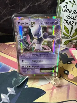 JUMBO Mewtwo EX Oversized Card 2016 Evolutions Promo 52/108 Pokemon NM/LP - Image 1