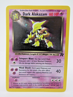 🧠✨ Dark Alakazam 1/82 Holo Rare Team Rocket Pokemon Card WOTC LP+/NM 🧠✨ - Image 1