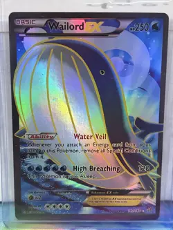 Pokemon Wailord EX 147/160 Ultra Rare Full Art Holo 250 HP Card - Image 1