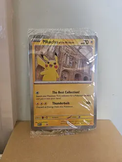 Pokemon Pikachu at the Museum (Sealed & brand new) Jumbo Promo Card - Image 1