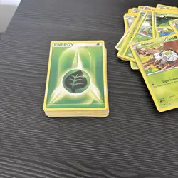 Pokemon Grass-Type Card Lot (130+ monster cards & 30 grass energy) Various Sets - Image 2
