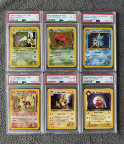 Pokemon PSA Holo Lot (6 Cards) – Gym Heroes, Rocket, Challenge WOTC Vintage - Image 1