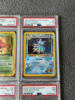 Pokemon PSA Holo Lot (6 Cards) – Gym Heroes, Rocket, Challenge WOTC Vintage - Image 4