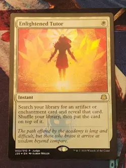 MTG - Enlightened Tutor - Judge Promo Foil NM - Image 1