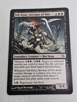 Wizards Ink-Eyes Servant of Oni Betrayers Legendary Black Rare 71/165 2005 MTG - Image 1