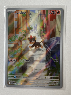 Pokemon Card TCG Litleo 139/132 Mega Evolution Illustration Rare 2025 - Image 1