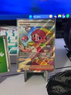Pokemon TCG Harlequin 163/086 Full Art White Flare NM - Image 2
