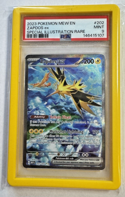 Pokemon TCG Scarlet & Violet 151 Zapdos EX SIR 202/165 PSA 9 MINT - Image 1