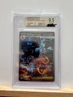Pokemon Phantasmal Flames #125 Mega Charizard X Ex Sir English BECKETT 9,5 - Image 1