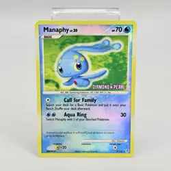 Pokemon TCG Manaphy Diamond Pearl 009/130 Burger King Reverse Holo Promo HP - Image 2