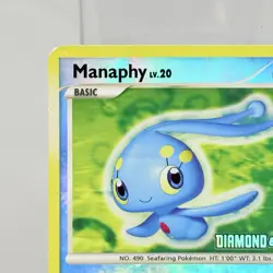 Pokemon TCG Manaphy Diamond Pearl 009/130 Burger King Reverse Holo Promo HP - Image 3