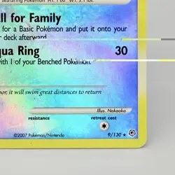 Pokemon TCG Manaphy Diamond Pearl 009/130 Burger King Reverse Holo Promo HP - Image 5