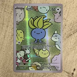 After Skool Hobby Ditto Oddish 20 Series 2 Holo Pokemon Fan Art Genetic Mystery - Image 1