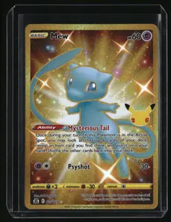 Pokemon Celebrations Mew (Secret) Gold 025/025 NM - Image 1