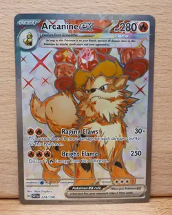 Pokemon Arcanine ex - Ultra Rare Holo SV01: Scarlet & Violet Base Set 224/198 NM - Image 1