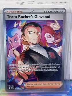 The Pokemon Company Team Rocket's Giovanni 238/182 Sv10 Full Art Rare Holo - Image 1