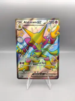 2024 Alakazam ex 215/091 Shiny Ultra Rare Holo SV: Paldean Fates Pokemon NM - Image 1