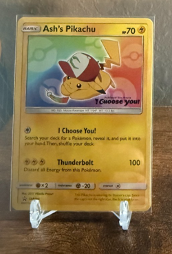 Pokemon - Black Star Promo - Ash's Pikachu - SM108 NM - Image 1