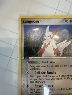 Pokemon Zangoose 25/108 EX Power Keepers - Image 2