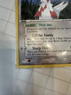 Pokemon Zangoose 25/108 EX Power Keepers - Image 4