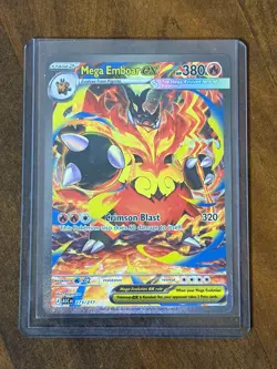 Pokemon Mega Emboar EX SIR 273/217: Ascended Heroes Pack Fresh NM ENGLISH - Image 1