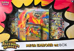 Pokemon Mega Evolution: Ascended Heroes – Mega Emboar EX Box - Image 1