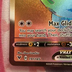 Pokemon Togekiss VMAX 191/185 Swsh04: Vivid Voltage Secret Rare Full Art Holo - Image 4