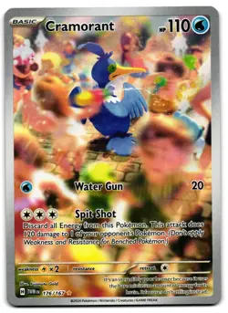 Cramorant 176/167 - 🌊Twilight Masquerade Illustration Rare Pokemon TCG🖤 - M/LP - Image 1